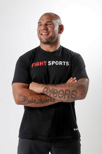 FIGHT SPORTS SCRIPT TEE